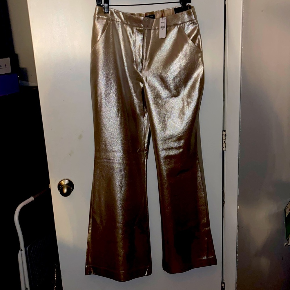 Express Bootcut Gold Pants